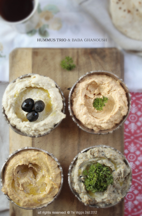 Hummus Trio &  Baba Ghanoush