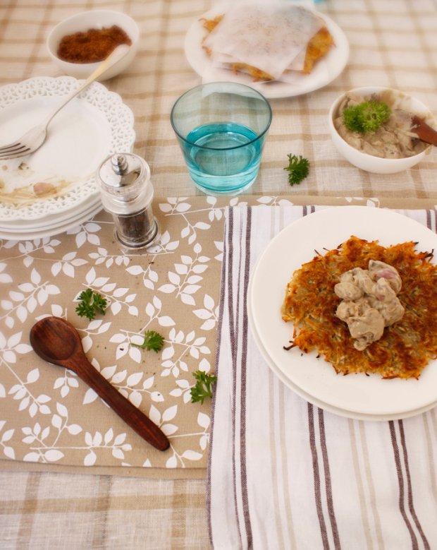 Rosti with Mushroom Ragout