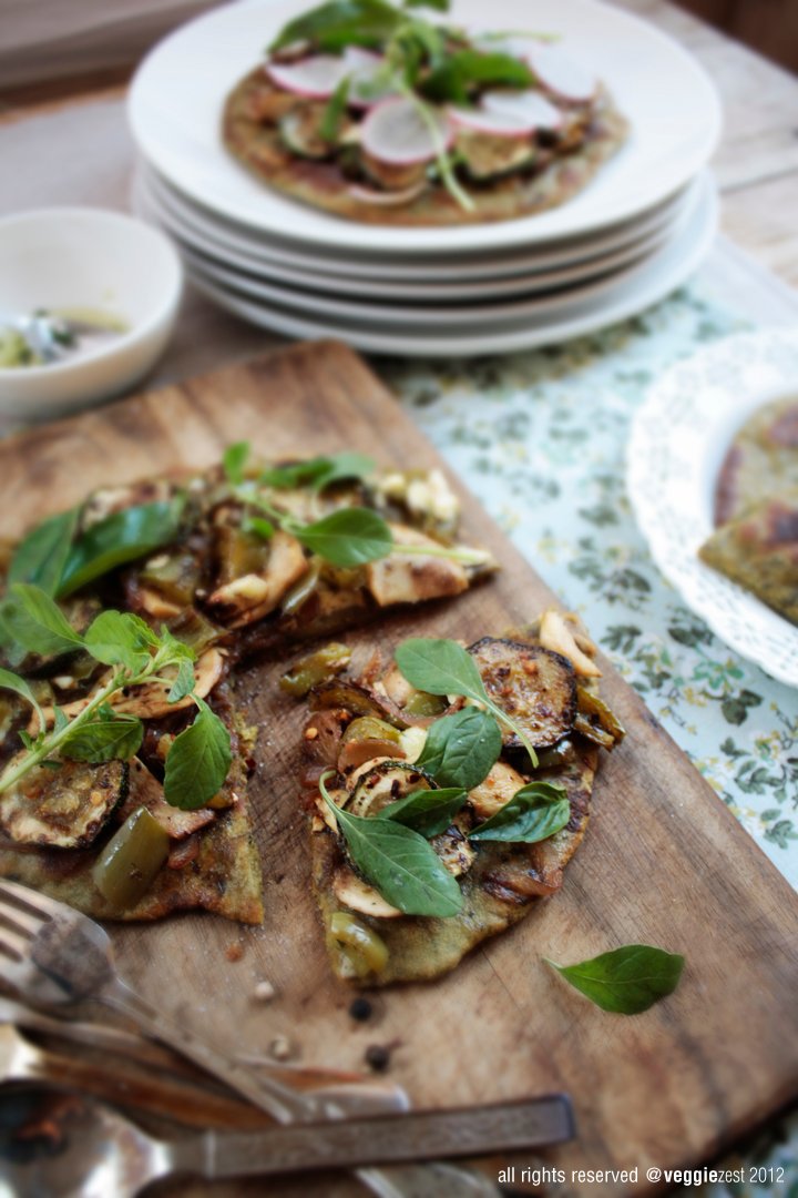 green pizza