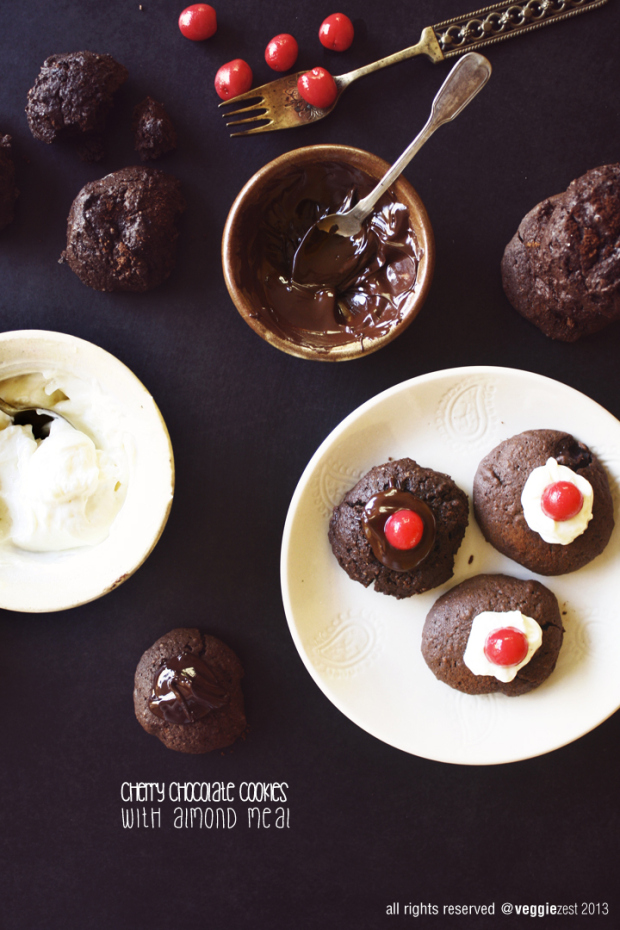 cherry chocolate cookie