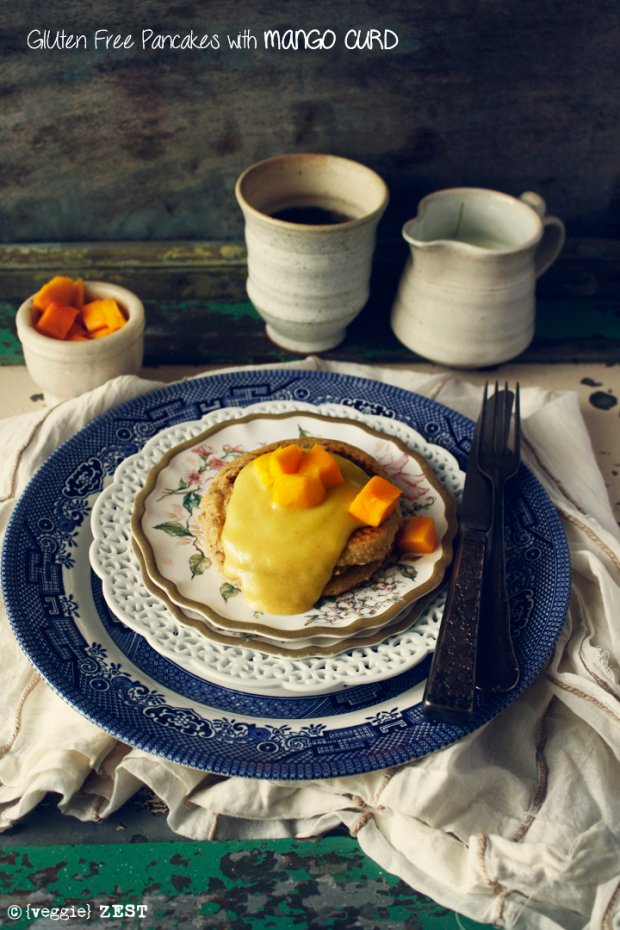 mango curd pancake