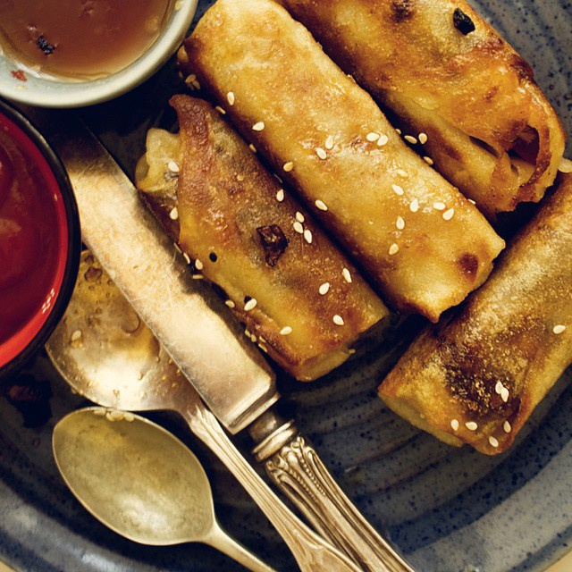 #lumpia #filipino recipe on the blog. #vegan #vegetarian #springrolls #veggiezest #lumpia #filipino recipe on the blog. #vegan #vegetarian #springrolls #veggiezest